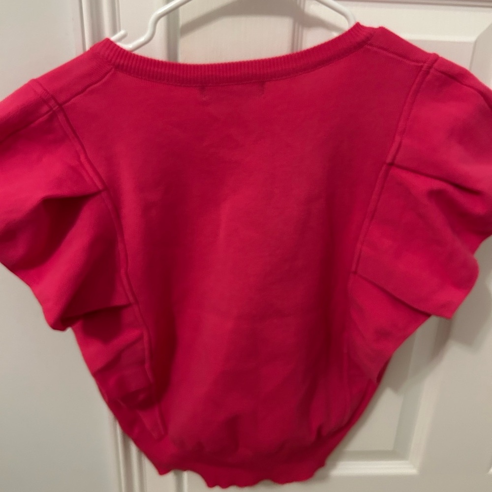 Pink Ruffle Sleeve Top - Picture 3 of 7